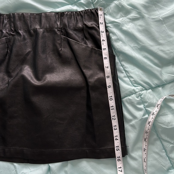 Black Faux Leather Mini Skirt - Picture 5 of 5